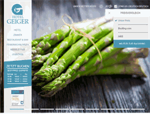 Tablet Screenshot of hotel-geiger.de
